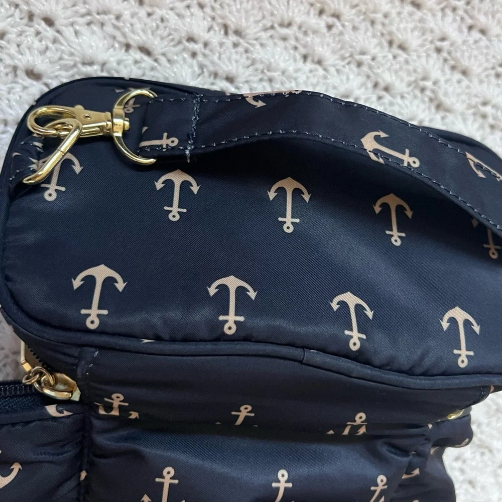 Ju-Ju-Be Fuel Cell bag in The Admiral- navy with anchor print JuJuBe